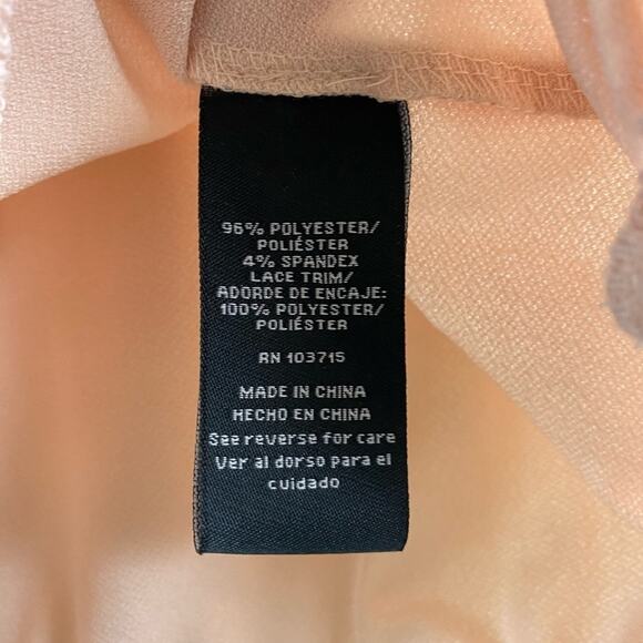 Zac & Rachel Woman Pale Pink Sleeveless V-Neck Blouse Crochet Detail Size 1X - Picture 6 of 7